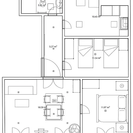 Apartamento Very Sunny With Large Balcony 3rd Floor *